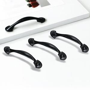Manufacturer Supply Modern Matte <b>Black</b> Cabinet Handle Arch Design Furniture Pull for Kitchen Bathroom Cabinet Drawer Hardware - Product Image 2
