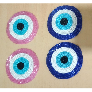 Sous-verres artisanaux rustiques en cristal perlé avec base antidérapante pour table à manger, article promotionnel d'Inde - Product Image 6