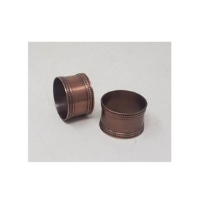 Modern Black Aluminum Eco-Friendly Durable Customizable Napkin Ring Holder Minimalist Decorative Dining <b>Table</b> Wedding Home Decor - Product Image 4