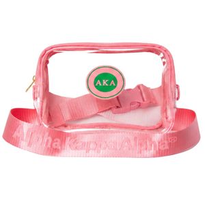 <b>Pink</b> Stadium Crossbody Bag Women Transparent Shoulder Bag Fashion Mini <b>Purse</b> Casual Travel Handbag Stylish Daily Wear Accessory - Product Image 1