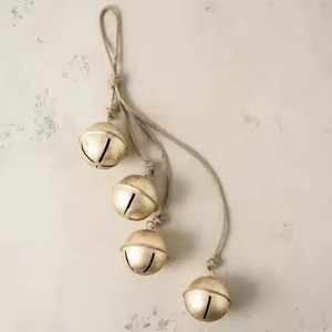 Campana Colgante de Metal Rústica para Navidad, Adorno Vintage para Árbol, Puerta, Ventana, Chimenea, Decoración para Fiestas Navideñas - Product Image 6