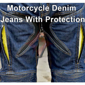 Jeans ajustados para hombre, pantalones vaqueros elásticos de estilo urbano, pantalones vaqueros ajustados estilo motero, nuevos jeans protectores de la mejor calidad para montar en motocicleta - Product Image 4