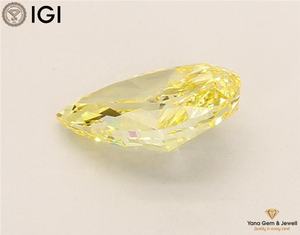 เพชร CVD ผลิตในห้องปฏิบัติการ ความใส VS1 สีเหลืองสดใสทรงลูกแพร์ น้ำหนัก 2.00 กะรัต พร้อมใบรับรอง IGI สำหรับงานหมั้นพิเศษ - Product Image 4
