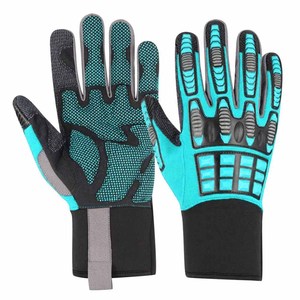 Gants personnalisés en cuir synthétique avec rembourrage en gel mousse, dos en Spandex laminé, protection anti-choc en caoutchouc TPR, poignet en néoprène - Product Image 2