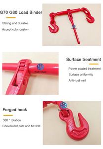 Aşınma direnci 5/16 <span class=keywords><strong>3</strong></span>/8 sınıf 70 zincir ve kamyon için kapmak kanca ile hızlı cırcır tipi yük bağlayıcı - Product Image 3