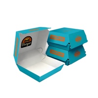 Caja para Hamburguesas Resistente a la Grasa, Envase Tipo Concha para Comida para Llevar