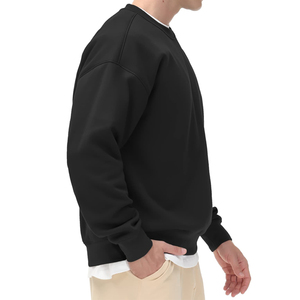 Sweat-shirt à capuche surdimensionné pour homme en molleton 100% coton, personnalisable avec logo imprimé, couleur unie, épais, chaud pour l'hiver – Promotion - Product Image 3