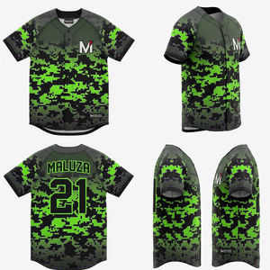 Camiseta de Béisbol Sublimada Personalizada al por Mayor, Tela de Malla de 200 g/m², Transpirable, Absorbe la Humedad, Ropa Deportiva para Equipos - Product Image 6