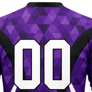 Uniforme de Voleibol Sublimado Morado y Negro para Hombre, Conjunto de Jersey de Manga Larga y Pantalones Cortos, Ropa Deportiva de Poliéster para Entrenamiento y Partido - Product Image 5