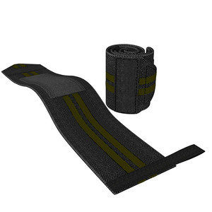 Hook Loop Weightlifting Wrist Straps Adjustable for Closure Unisex Cotton Rubber Gym <b>Training</b> Deadlift Grip Support Heavy - Product Image 3