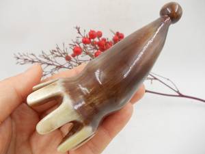 <b>Hand</b> Crafted Natural fine Buffalo horn handmade horn comb gift presents for wife Boutique <b>Massage</b> Scalp Brush Dandruff Health - Product Image 3