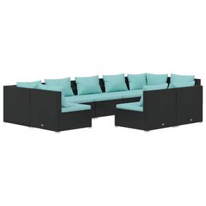 Conjunto de Muebles de Jardín en Negro y Azul Agua - Product Image 2