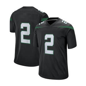 Camiseta de Fútbol de Manga Corta con Cuello en V Negra para Hombre, Número 2, Sublimada, Absorbente de Humedad, Corte Regular, para Adultos, para Todas las Temporadas - Product Image 1