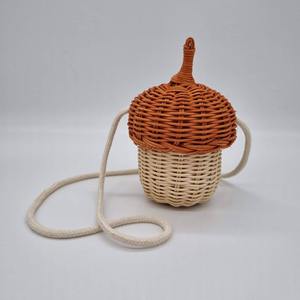 Panier pour enfant en rotin fait main, sacs à jouets pour enfants en forme de gland, ensembles de paniers en fibres durables au prix le plus bas - Product Image 4