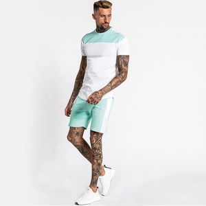ชุดสองชิ้นแบบสั้นสำหรับผู้ชายชุดฝาแฝดสำหรับนักกีฬา2สีใส่ได้ในฤดูร้อน - Product Image 4