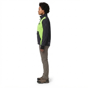 Veste de randonnée softshell pour femme, personnalisée, extensible 4 directions, demi-zip, color-block, style Gorpcore, fabricant OEM - Product Image 3