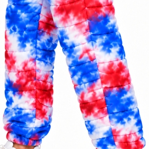 <b>Women's</b> Puffer Pants Lifestyle Winterwear Quilted Design Casual Drawstring Waist Elastic Loose Fit Full Length <b>Winter</b> <b>Trousers</b> - Product Image 6