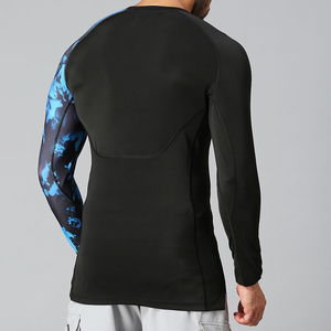 <b>Top</b> Quality Knitted Compression Shirts for Men-Elastic Long Sleeve Breathable Quick Dry Eco-Friendly Fitness Wear gym wear Men - Product Image 3