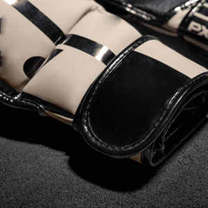 Guantes de Sanda MMA de Alta Calidad Hechos a Medida con Cierre Ajustable de Gancho y Bucle, Soporte para Muñeca, Cuero Vacuno Auténtico - Product Image 2