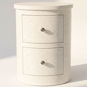 Mesa auxiliar con incrustaciones de hueso, diseño único y diferente para decoración de habitaciones, muebles para el hogar, mesas auxiliares elegantes disponibles. - Product Image 1