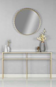 Round Brass Frame Wall <b>Mirror</b> Minimalist Decorative Design 4.0 Mm Thickness Modern Home Accent <b>Mirror</b> - Product Image 4