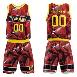 Uniformes de Baloncesto Nacionales Personalizados al por Mayor para Hombre, Conjuntos Profesionales Transpirables, Camisetas Cómodas de Secado Rápido, Camisetas de Baloncesto Económicas - Product Image 4