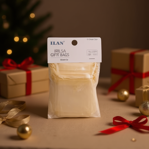 Sacchetti Regalo in Organza Ilan 13x18 Cm 5 Pezzi Colore Crema - Product Image 2