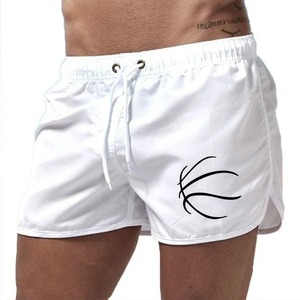 Shorts sportifs pour homme en lin/coton respirant, délavé à l'acide, style uni, taille mi-haute, avec poches croisées et cordon de serrage, très tendance - Product Image 1