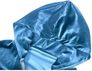 Velvet Tracksuit Sweatsuit Velvet Jogging Tracksuit 2 Piece Set Zipper Unique <b>Sweatshirts</b> Velour Zipper up Unisex Sports Jacket - Product Image 3