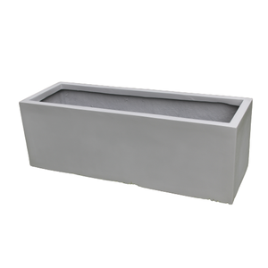 Rectangular Classic Plain Design Handcrafted Hand Carved FRP Planter <b>Pot</b> Lightweight Unbreakable Floor Outdoor/Indoor Use - Product Image 6