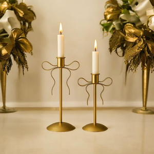 Stylish Iron <b>Candlestick</b> <b>Holder</b> Set Vintage Design Home Decoration Durable Metal Candle <b>Holders</b> for Table Decor - Product Image 5