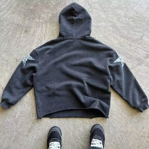 Blank Oversized Hoodie Premium Cotton Fleece Pullover Sweatshirt Custom Private Label Hoodies for Men Women Wholesale - Product Image 5