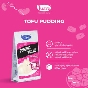 Poudre de pudding de tofu instantané premium, mélange de dessert à base de soja pour bubble tea, cafés et fournitures OEM - Product Image 3