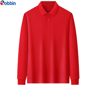 เสื้อเชิ้ตผู้ชายแฟชั่นลำลอง ทันสมัย ระบายอากาศได้ดี ผลิตจากผ้าถักโพลีเอสเตอร์/คอตตอน ปักลาย แขนยาว สีพื้น ปกคอเสื้อแบบพับได้ - Product Image 4