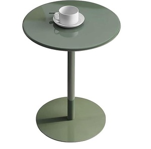 Table basse en aluminium au design contemporain, meuble de salon décoratif avec plateau et structure en métal doré - Product Image 4