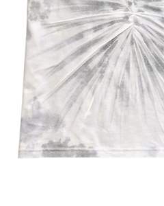 T-shirt personnalisé blanc et gris tie-dye pour homme, en coton, col rond, manches courtes, lavage radial, streetwear décontracté, été, vente en gros OEM - Product Image 6