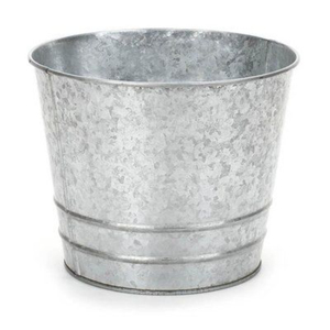 Cubo para Hielo/Cerveza de Acero Galvanizado Directo de Fábrica con Asa, Diseño Tradicional, Cubo de Metal Galvanizado con Asa de Madera - Product Image 4