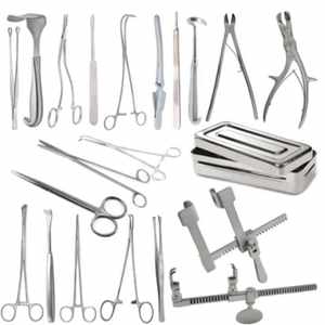Ensemble de 24 instruments chirurgicaux pour thoracotomie, pour interventions thoraciques et opérations thoraciques, par Dentavex - Product Image 1