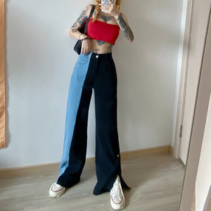 Jeans de Cintura Media, Corte Regular, Largos, de Poliéster/Algodón, Ecológicos, Transpirables, Estilo Casual de Otoño para Mujer, Tallas Grandes - Product Image 6