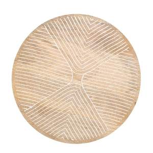 Assiette de service rustique en bois d'acacia avec bord en corde tressée à la main |   Assiette ronde décorative en bois pour mariage, fête et hôtel - Product Image 4