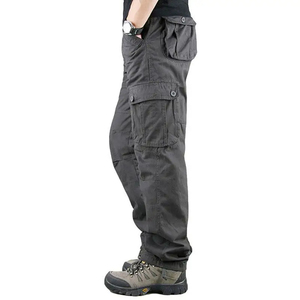 Pantalones Cargo Casuales para Hombre, de Algodón, Estilo Urbano, con Múltiples Bolsillos, Pantalones Cargo Tácticos de Moda, Personalizados - Product Image 4