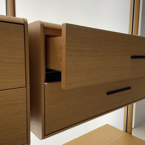 Étagère murale flottante sur mesure de style luxueux, du sol au plafond, système d'étagères pour <span class=keywords><strong>bureau</strong></span> masculin, décoration de maison - Product Image 5