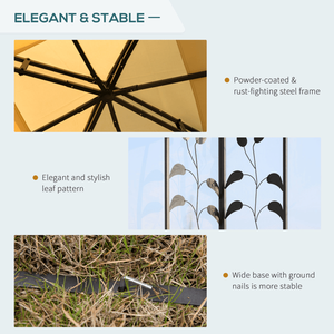 Gazebo/Pergola da Giardino con Tettoia, Riparo per Esterni dal Design Elegante - Product Image 6