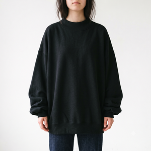 Women Oversized Mockneck Sweatshirt Striped <b>Mock</b> <b>Neck</b> Long Sleeve Pullover T Shirt Spring Fall Lounge <b>Tops</b> - Product Image 1
