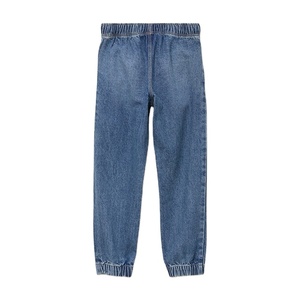 Jeans décontractés bleus pour garçons, 100 % coton, coupe droite, taille élastique, coupe-vent, séchage rapide, écologiques et respirants - Product Image 2