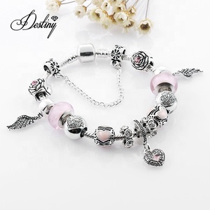 All'ingrosso dasini DIY Angel WinG Charm e <span class=keywords><strong>bracciale</strong></span> regolabile impreziosito da cristalli Swarovski <span class=keywords><strong>bracciale</strong></span> moda per donna - Product Image 1