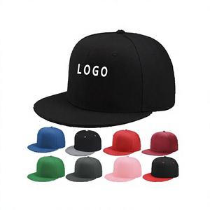 Casquette Snapback Unisexe 6 Panneaux Couleur Unie Logo Brodé sur le Panneau Avant Style Urbain Chapeau Décontracté Adulte en Toile de Coton – Produit Phare - Product Image 2