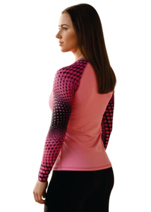 Rashguard personnalisé à manches longues avec votre propre logo sublimé, nouvelle arrivée, rashguard MMA pour adultes, couleur rose - Product Image 5