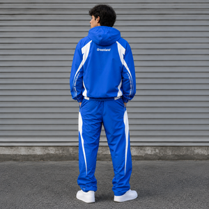Wholesale Y2K Loose Fit Windbreaker Tracksuit Premium Quality <b>Waterproof</b> Hooded <b>Jacket</b> <b>and</b> <b>Trouser</b> 2 Pieces Windbreaker <b>Set</b> - Product Image 2