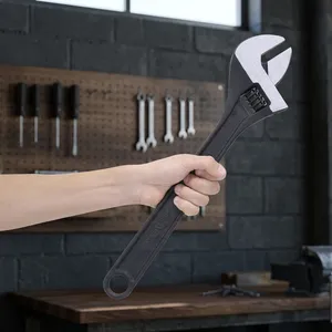 ประแจสเตนเลสเกรดเครื่องมือมือแบบ DIY ปรับได้ใช้สำหรับยึดน็อตและสลักเกลียว - Product Image 2
